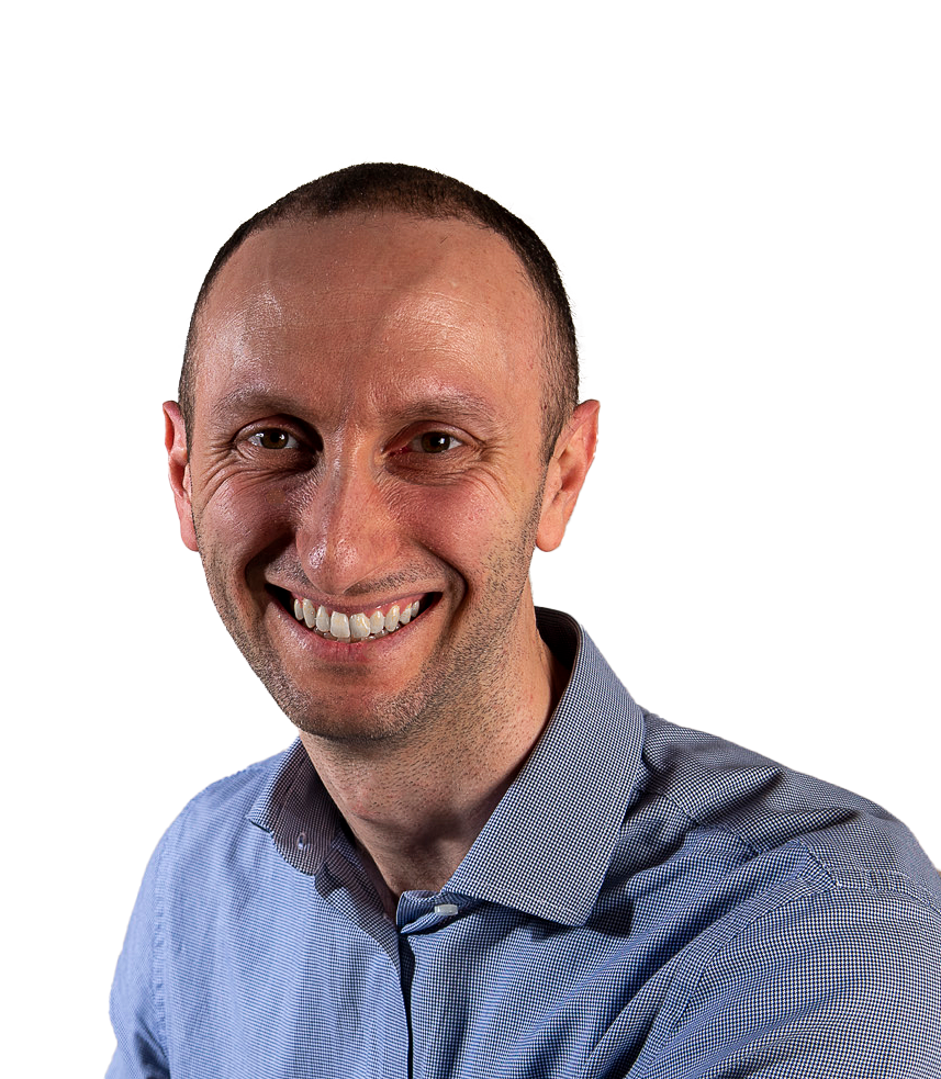headshot of a man on a white background