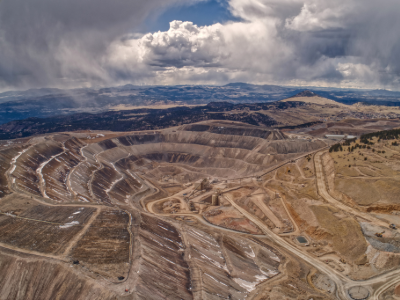 Photo of the pit at Carlin Gold Mine in Nevada