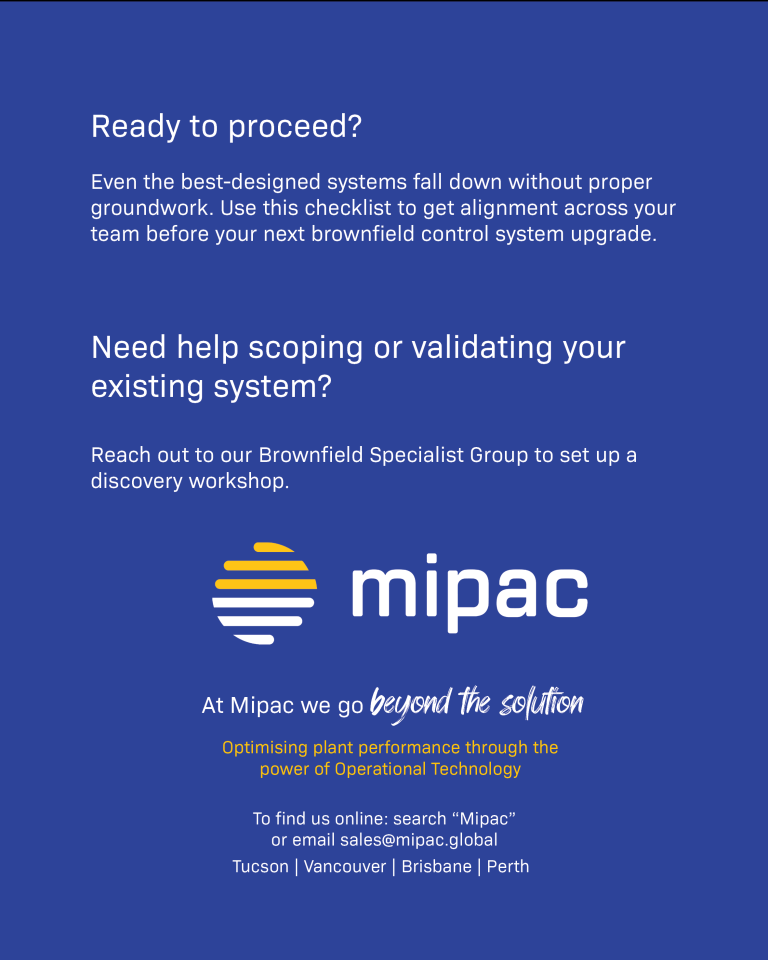Checklist for brownfield control system upgrades11