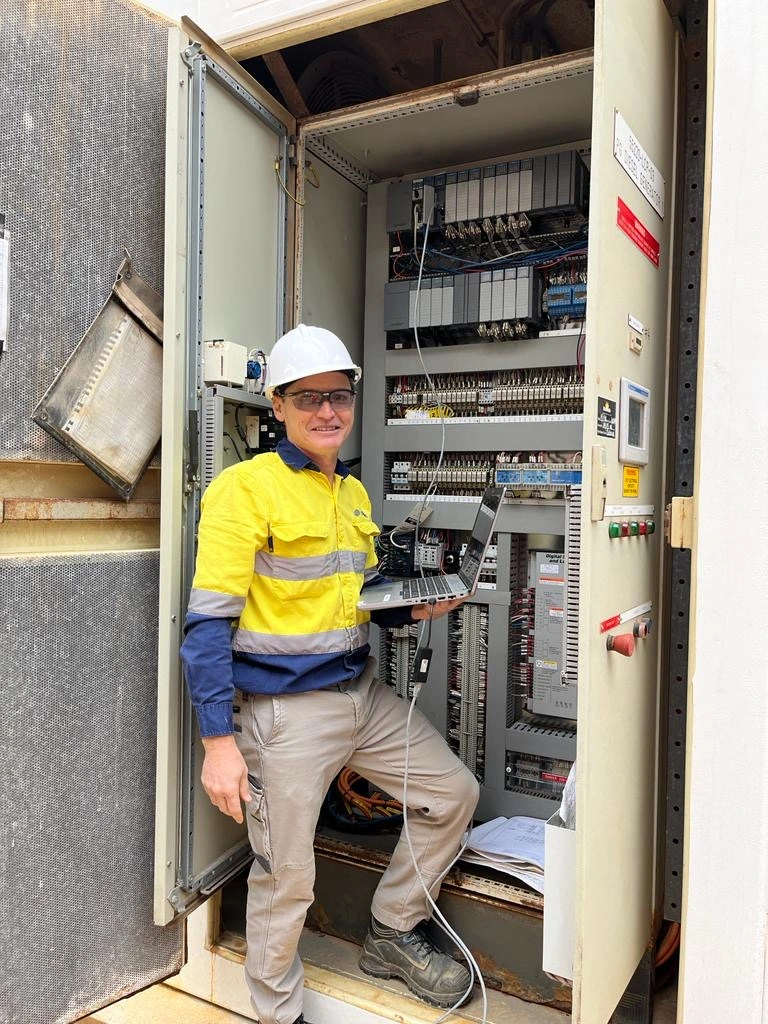 Engineer looking at instrumentation